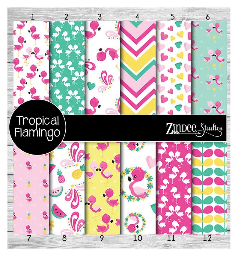 Printed Vinyl Flamingo Heat Transfer Vinyl or Adhesive Etsy