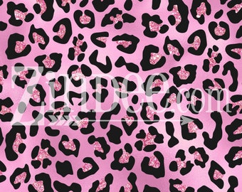 Pink Glam Leopard vinyl heat transfer vinyl or adhesive vinyl, heat transfer vinyl, pattern heat transfer, printed HTV or ADHESIVE