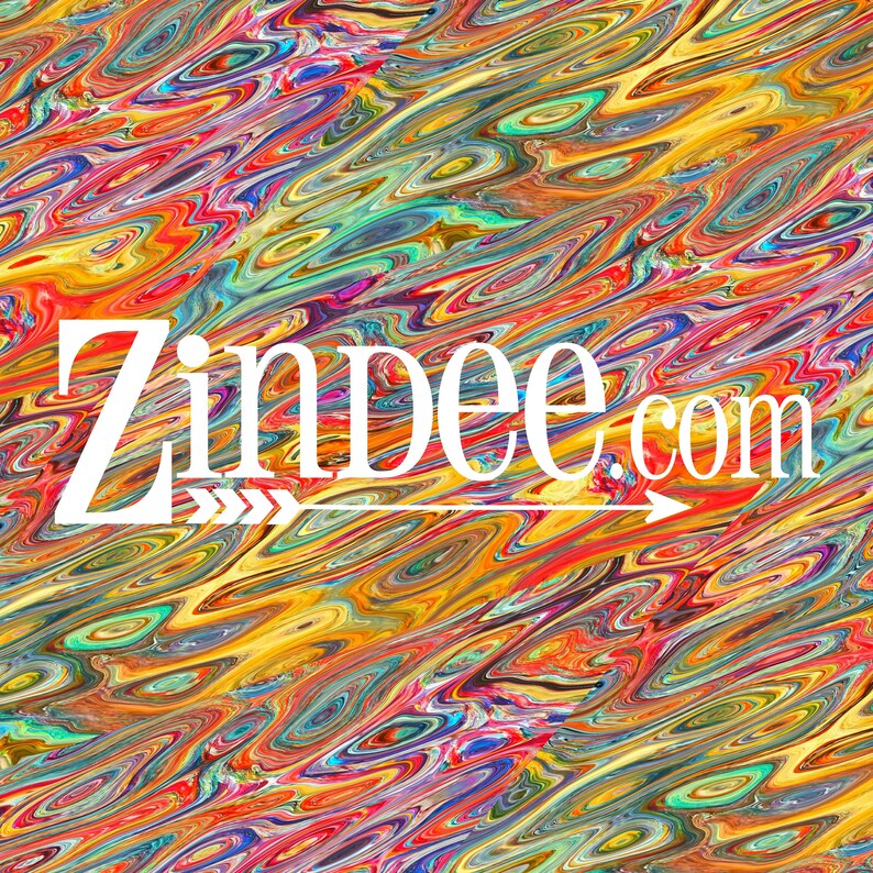 Orange Paint Swirls Printed Heat Transfer Vinyl or Adhesive Etsy