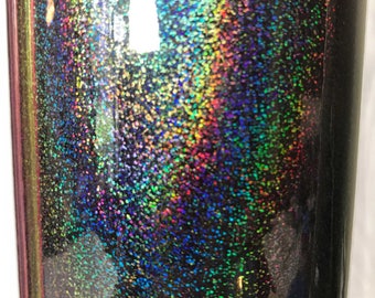 Black Glitter Holographic Adhesive Vinyl, 651 equivalent, oracal, vinyl, sticky vinyl, glitter adhesive vinyl, vinyl for crafts