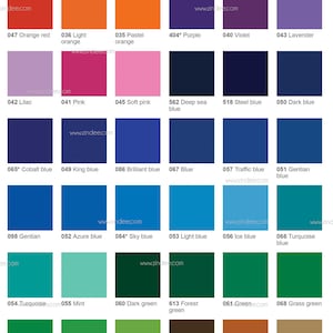 Oracal 651 vinyl BUNDLE 12x12 25 Sheets permanent adhesive vinyl, vinyl, silhouette, cricut, craft vinyl image 2