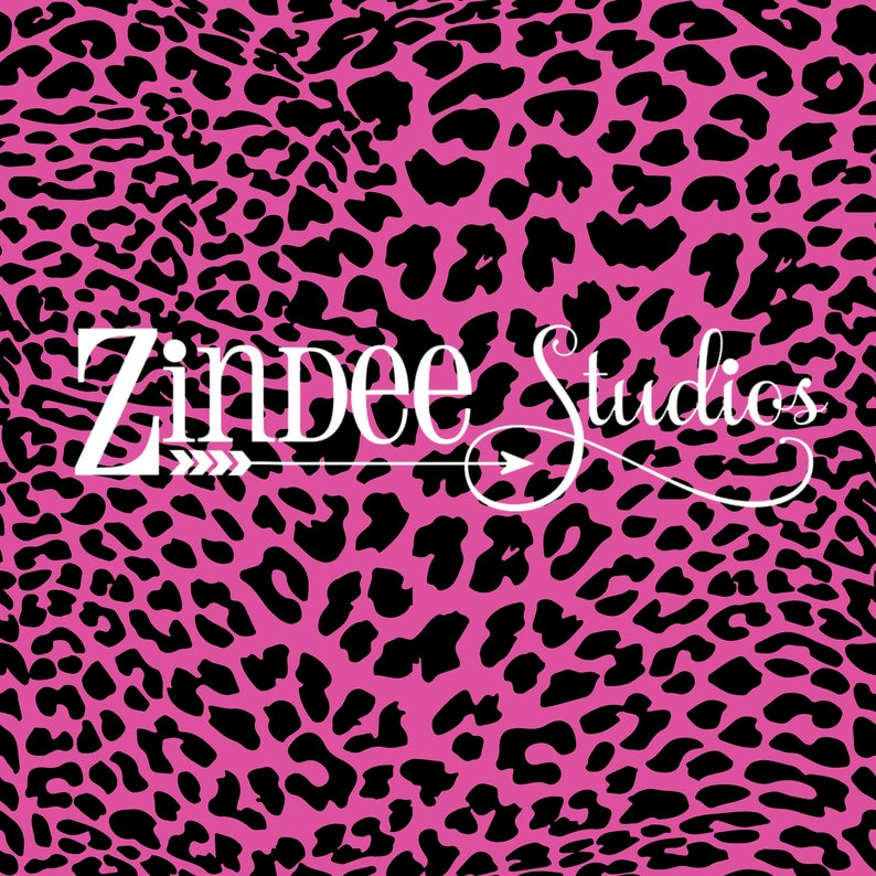pink leopard printed heat transfer vinyl or adhesive vinyl
