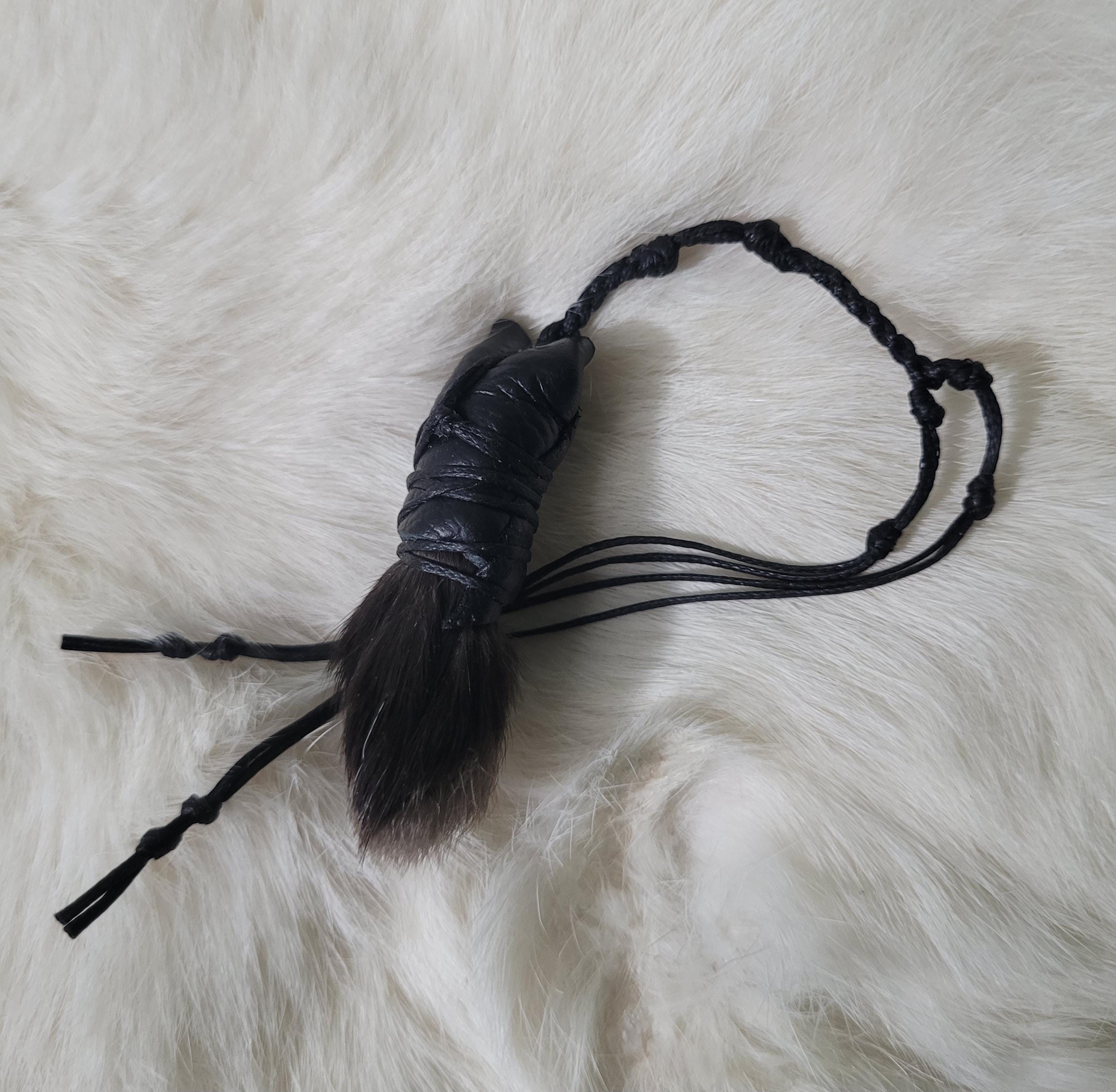 Leather Rabbit Foot Keychain - Sustainably Sourced - Front Foot - Etsy