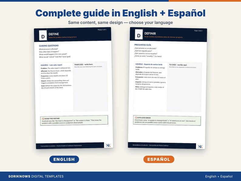 Problem Solving Cycle Examples DMAIC Ebook, Problem Solving Guide, Continuous Improvement Workbook ...