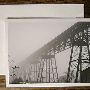 Puente a ninguna parte - Tarjeta fotográfica del puente ferroviario de Poughkeepsie Highland