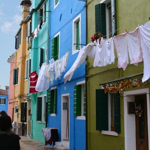 Hanging Laundry 2 - no.0131, Burano, Italy