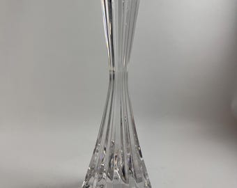 Mikasa Viscount crystal ribbed candlestick holder