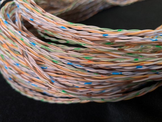 CHOOSE Length 8 Strands Crafting Vintage Copper Telephone Wire Art