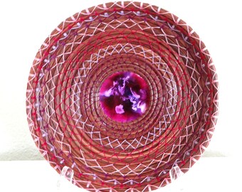 Pink and Purple Pine Needle Bowl