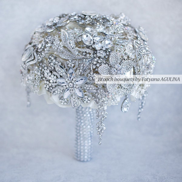 Brooch bouquet. Deposit on a  Crystal  Brooch Bouquet, Bridal bouquet.