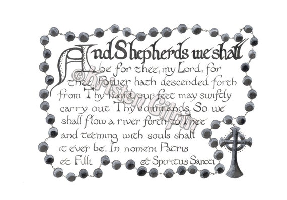 Art Print Boondock Saints Prayer And Shepherds We Etsy