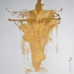 Original Abstract  Minimal No. 001377  Ink on Paper 14x11 Modern Industrial Punk