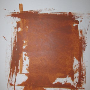 Abstract  Minimal No.0270 Acrylic on Paper 14x11 Modern