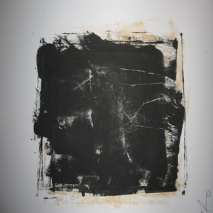 Abstract Minimal No.3162 Ink On Paper 14 x 17 Modern Industrial