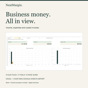 Buchhaltungspaket für Kleinunternehmen für Excel & Google Sheets: Einnahmen, Ausgaben und Rechnungen Bild 1
