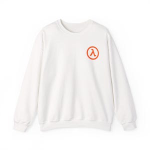 Sudadera naranja con logo Lambda