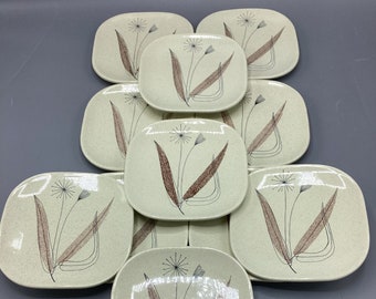 Franciscan Cina-Trio Design Metropolitan Shape-Set of 4 Bread and Butter Plates Esta - 1950s- 2 Sets Available-Shipping Included