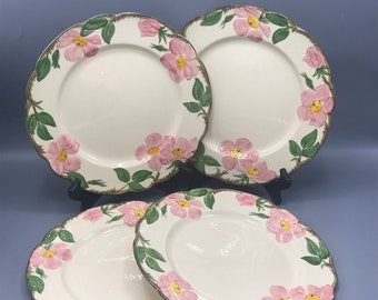 Fransiscan China (USA) - Desert Rose Pattern 1950s - Dinner Plates - Set of 4 - Shipping Included