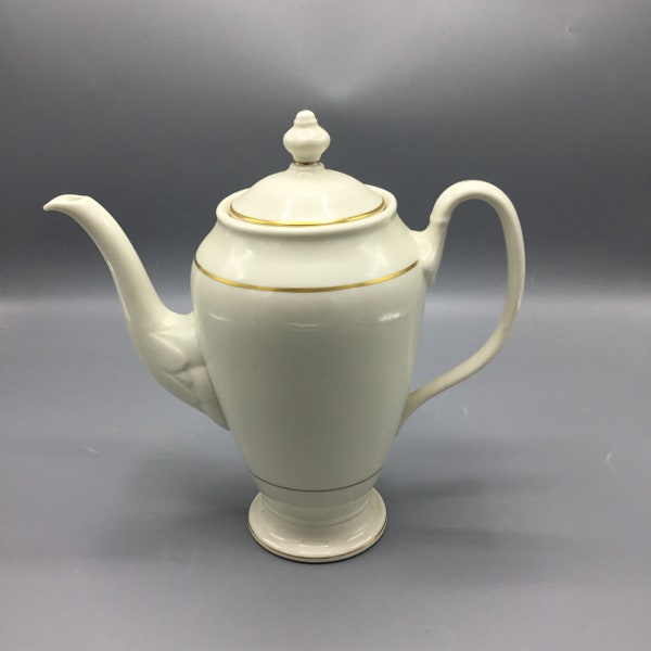 Tradition Fine China Made in USA - Golden Song Pattern - Large Coffee Pot - Shipping Included