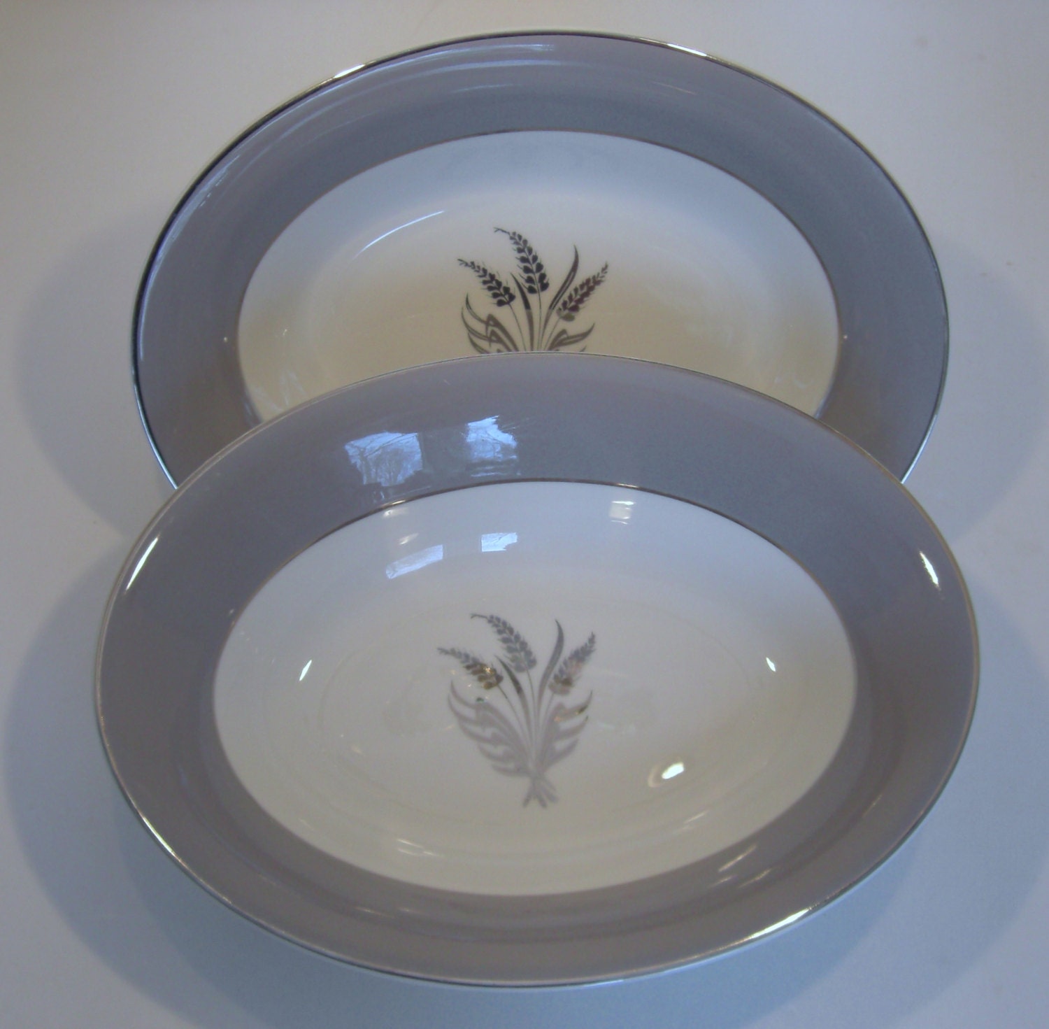 Royal Jackson Vogue Ceramic Countess Pattern Gray & White Etsy