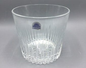 Princess House - Royal Highlights Lead Crystal Ice Bucket with Original Foil Sticker - Shipping Included