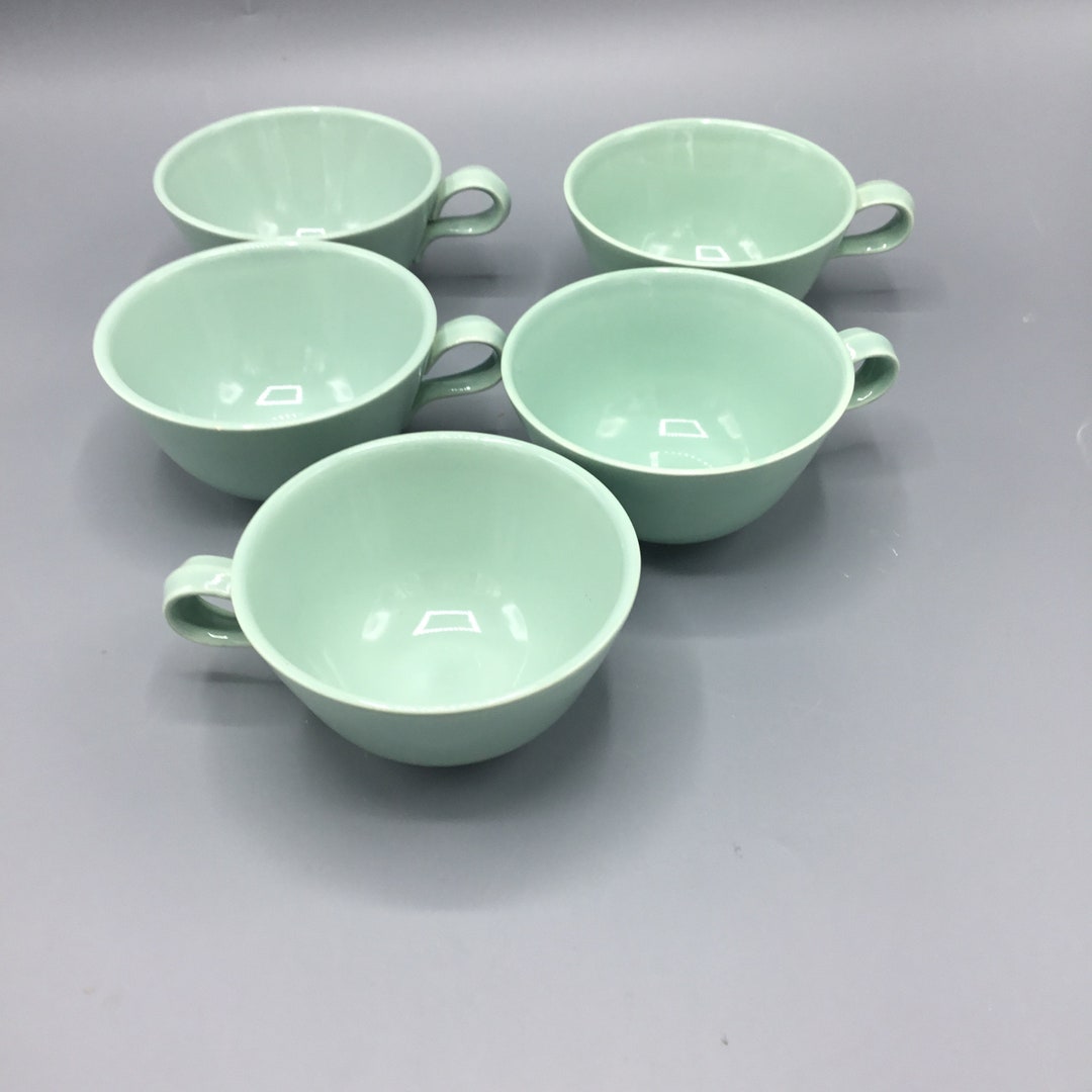 Homer Laughlin Jubilee Shape Celadon Green Undecorated Mid Etsy