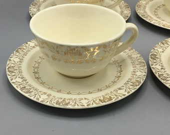 Edwin Knowles - Wheat Pattern - Set of 8 Cups and 8 Saucers - Shipping Included