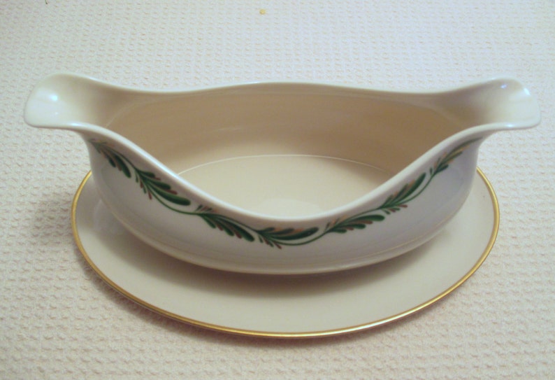 Franciscan Fine Merced China Arcadia Green Pattern Gravy Etsy