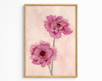 Garden Study No. 1  | Watercolor Floral | Botanical Print