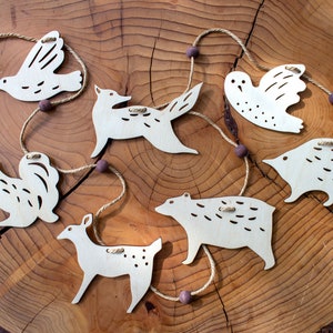 Woodland Animal Garland, Woodland Decoration, Woodland Nursery Art
