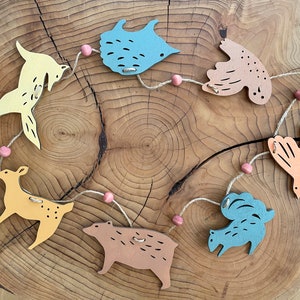 Woodland Animal Garland, Woodland Nursery Decor image 2