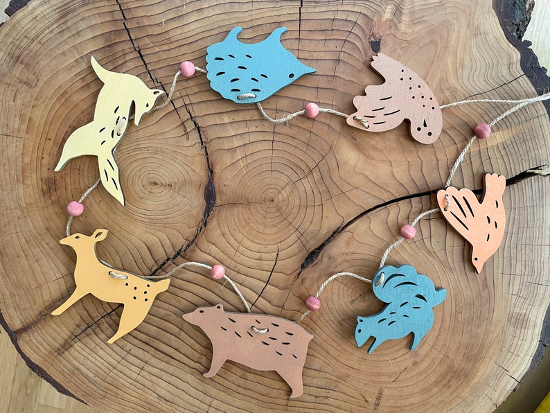 Woodland Animal Garland, Woodland Nursery Decor image 2