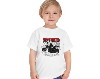Motorcycle Graphic Toddler Short Sleeve Tee