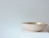 Gold / Wood Bowl 7"