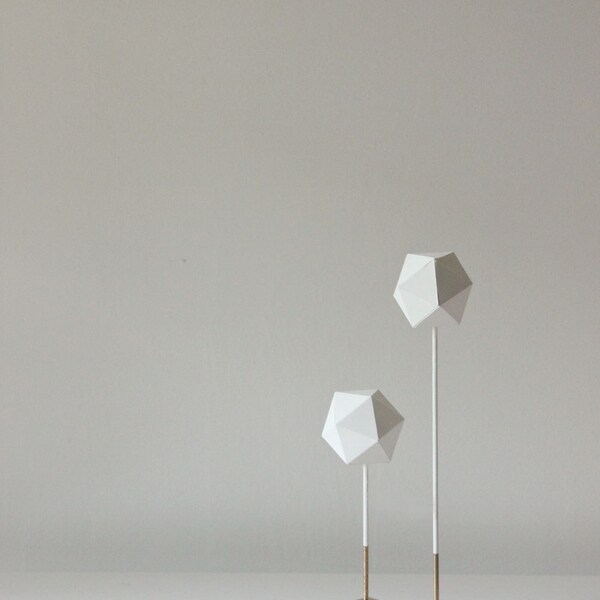 Paper Sculptures Set of Two, GOLD