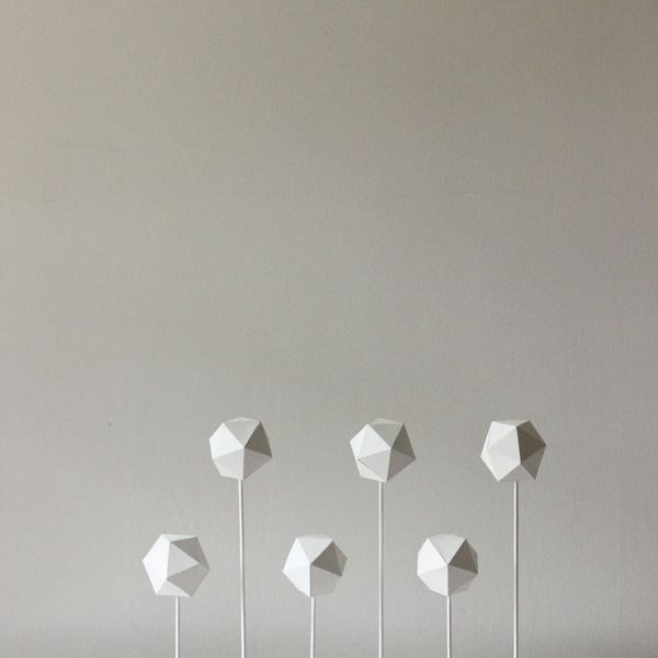 Paper Sculptures Set of Two, BLACK