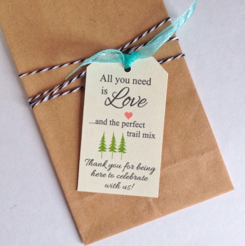 Instant Download Trail Mix Gift Tag Cards Printable Digital Etsy