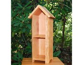 Fairy Shelf, Rustic Decor Cabinet, Primitive, Country Decor, Solid Cherry, Gift, Kitchen Spice Shelf, Curio Shelf