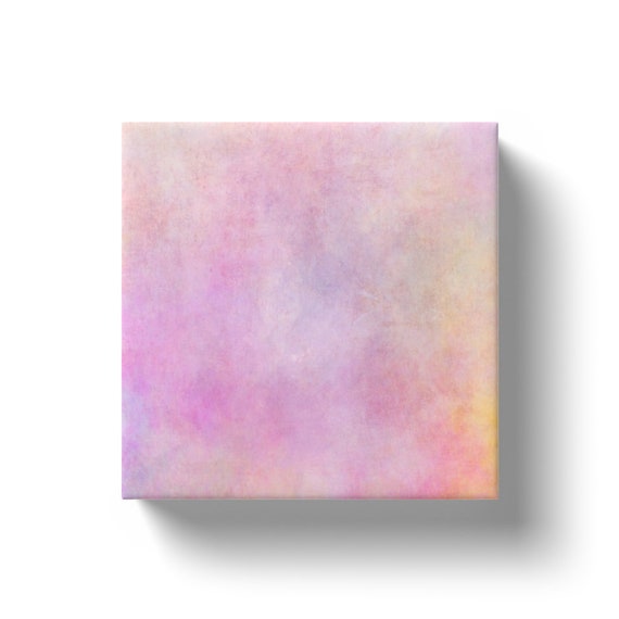 Abstract Pink Purple Yellow Digital Watercolor Canvas Wraps