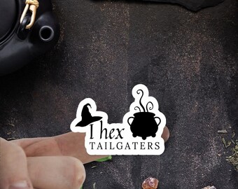 I Hex Tailgaters, Witchy Printable Sticker, Hex Stickers, Printable Digital Sticker, Cricut and Silhouette Stickers, Print Cut PNG JPEG PDF