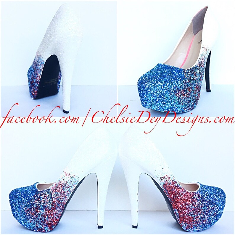 turquoise platform heels