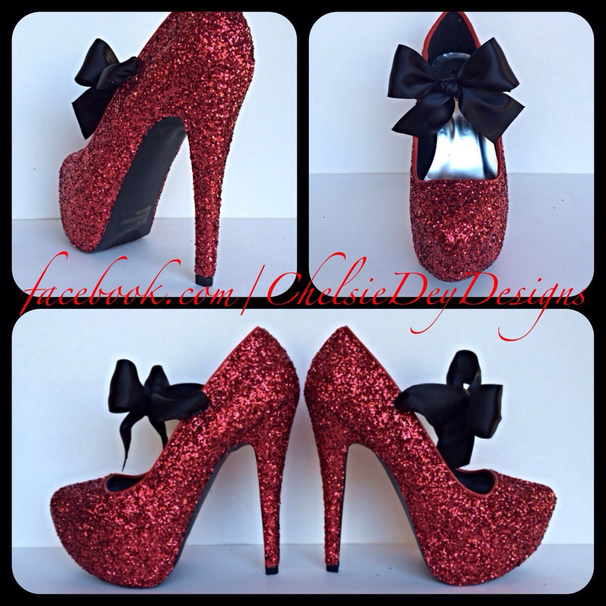 scarlet red heels