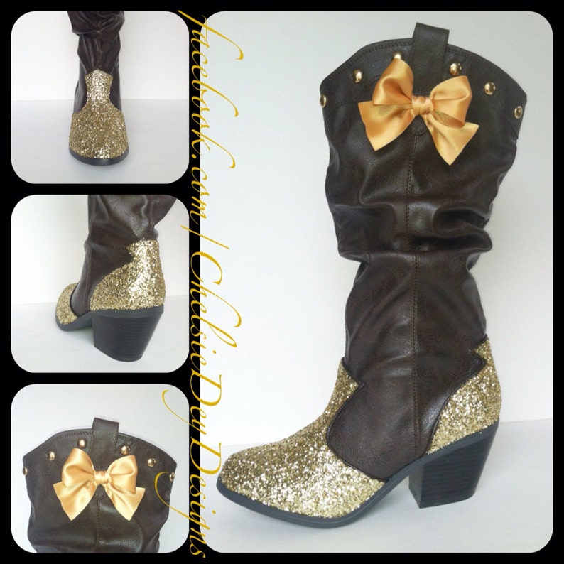 botas vaqueras con brillos