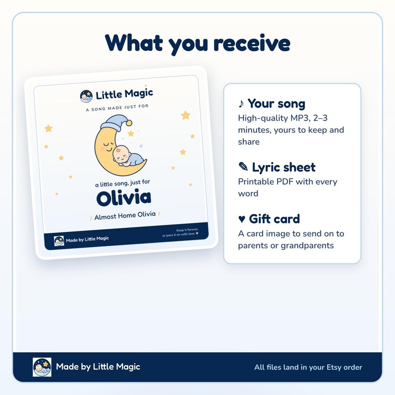Baby Shower Gift Song With Baby's Name, Custom Lullaby MP3 ...