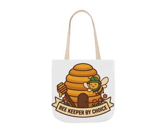 Bolsa de apicultor, regalo divertido para apicultores en Navidad, diseño de insignia de colmena "Apicultor por elección", regalo para amantes de las abejas y apicultores aficionados.