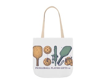 Bolso de mano para pickleball, regalo para mujer, bolso vintage con grabado botánico y estampado floral, ideal para el día de la cancha, regalo para amantes del pickleball.