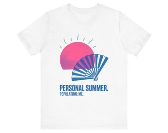 Camiseta con humor sobre la menopausia para mujeres, camiseta personalizada para sofocos de verano, regalo divertido de cumpleaños para mujeres de mediana edad, camiseta con estampado de abanico de sol rosa.
