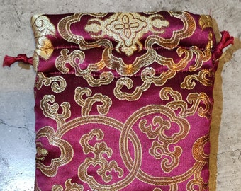 Lotus Design Brocade Mala Bag