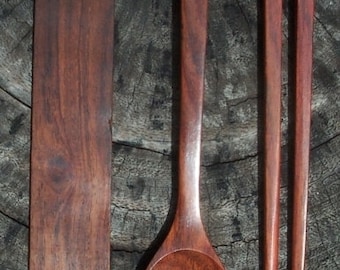 Oryoki Utensil Set; Ironwood