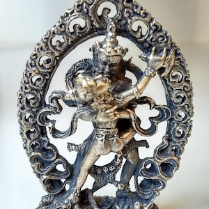 Chakrasamvara Brass Statuette Travel Altar Meditation Diety Statue